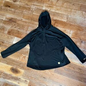 Carhartt Force Relaxed Fit Men’s Black 1/4 Zip Hoodie Shirt 2XL